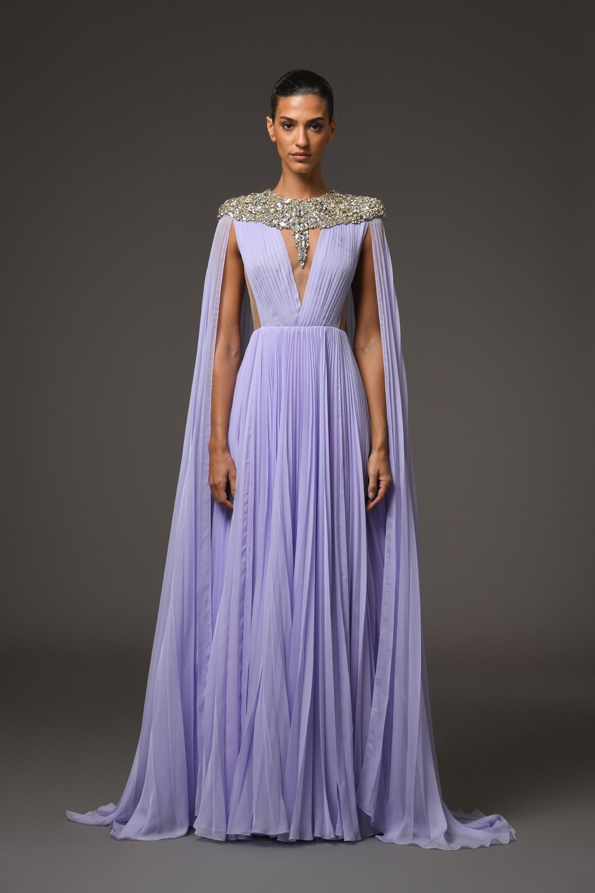 Lilac Plissé Dress