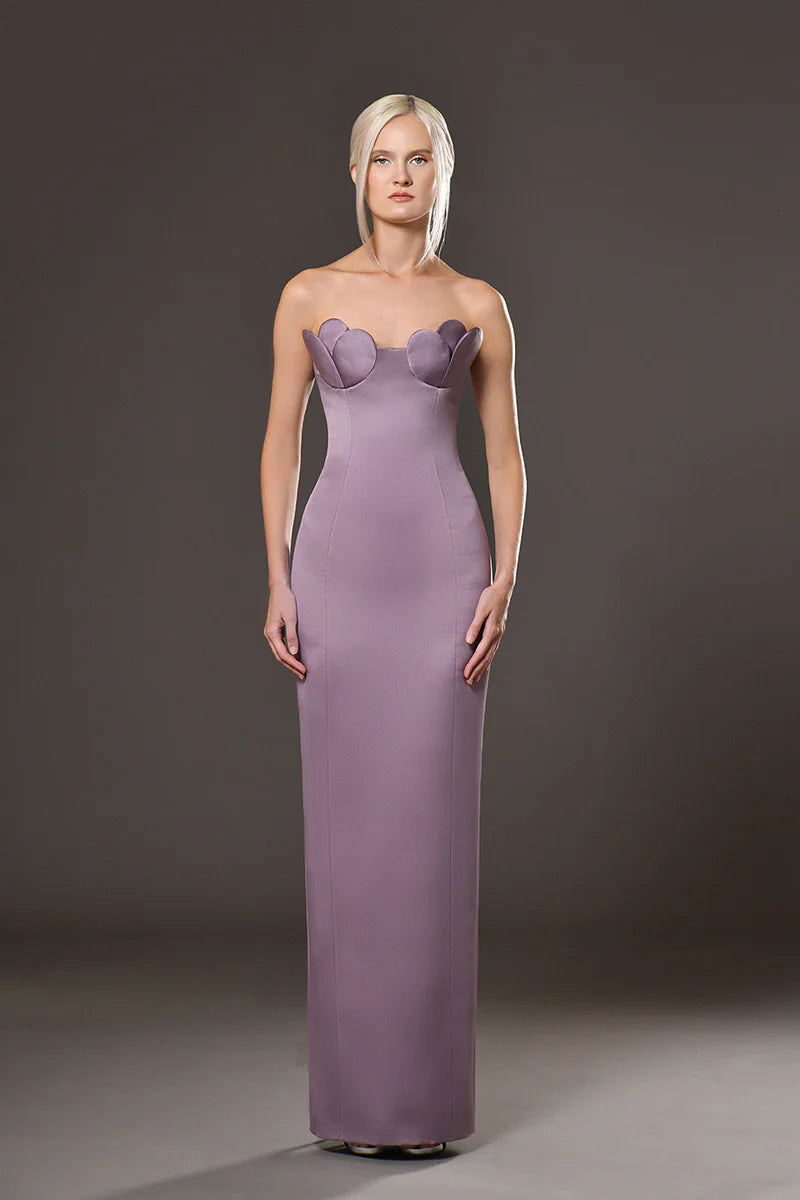 Strapless Flower Cup Dress