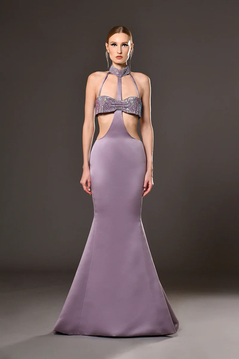 Mermaid Dress with Cut-Outs