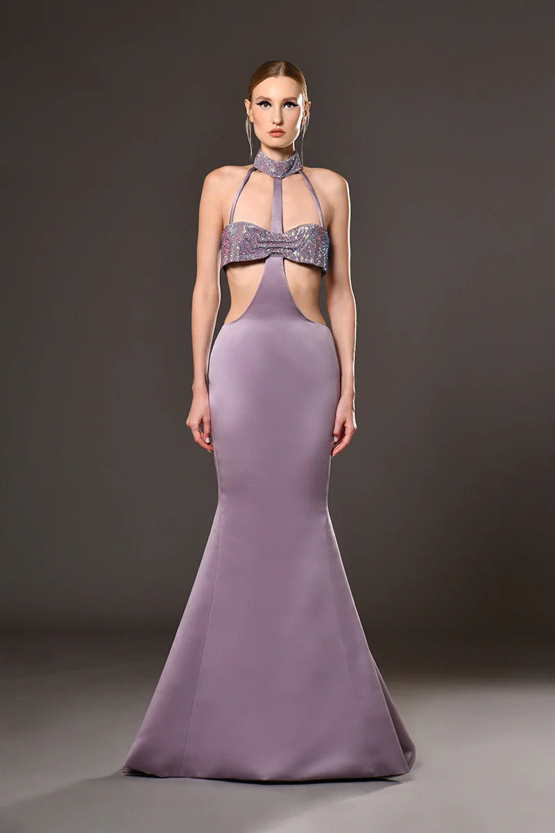 Mermaid Dress with Cut-Outs