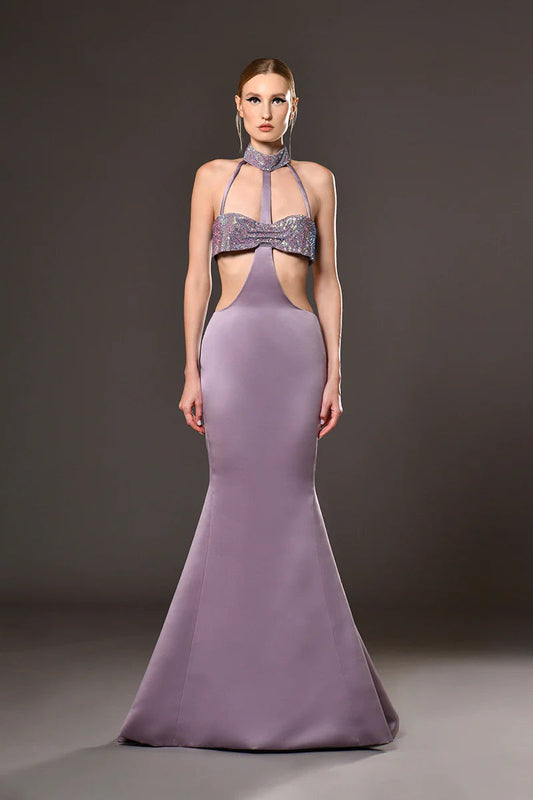 Mermaid Dress with Cut-Outs