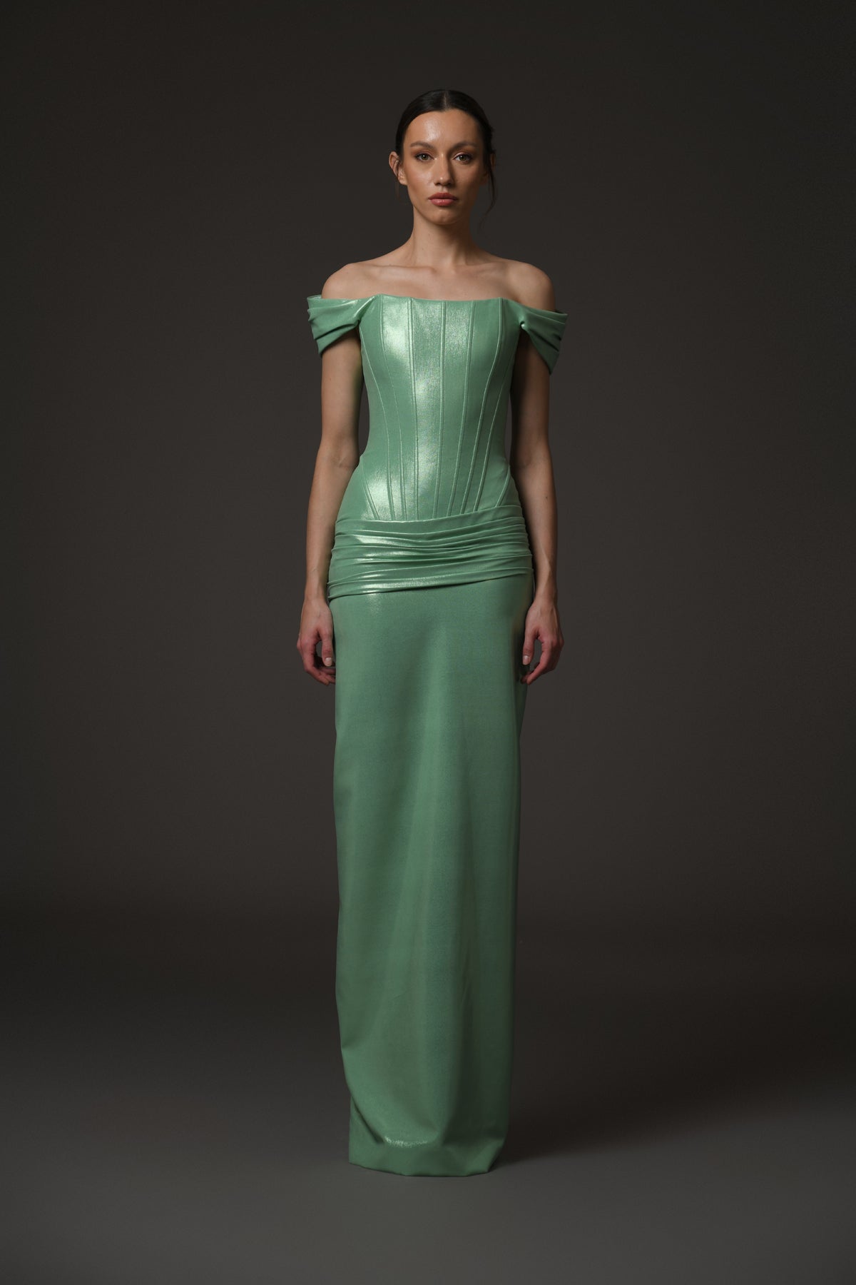 Green Corseted Dress