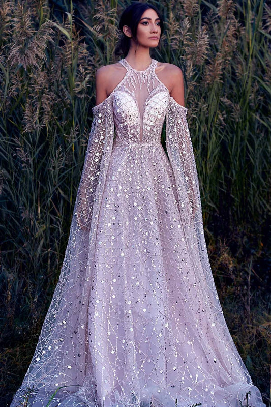Cold Shoulder Gown