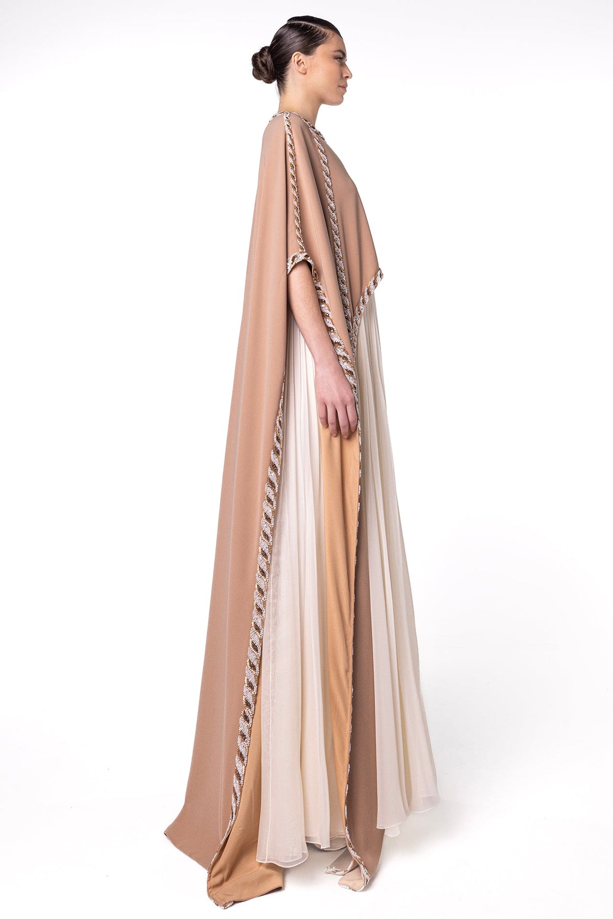 Braided Cape-Top Skirt Set