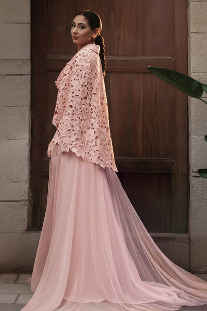 Guipure Cape Tulle Kaftan