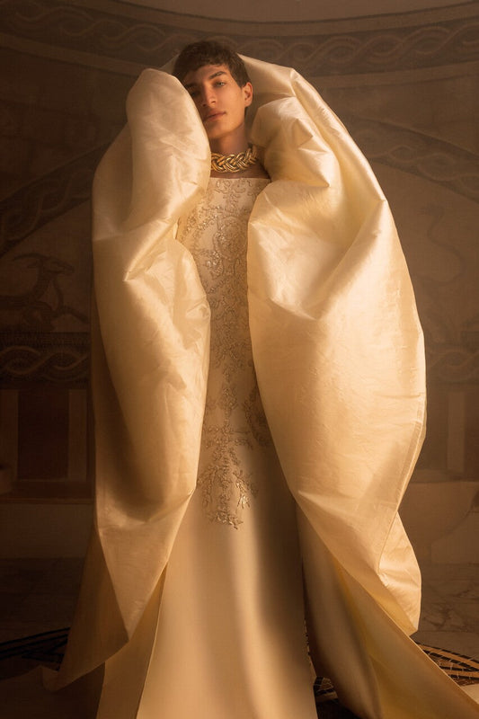 Pearl Crepe Gown