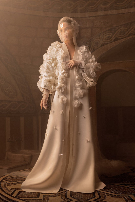 Handmade Embroidered Abaya Gown