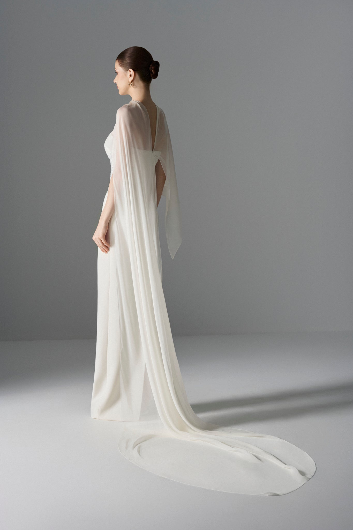 Liquid Light Cape Gown