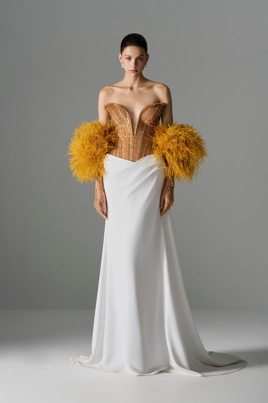 Gilded Swan Gown