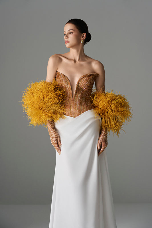 Gilded Swan Gown