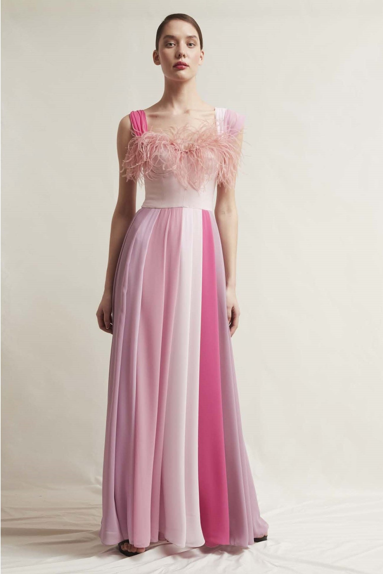 Gioia Sleeveless Georgette Gown