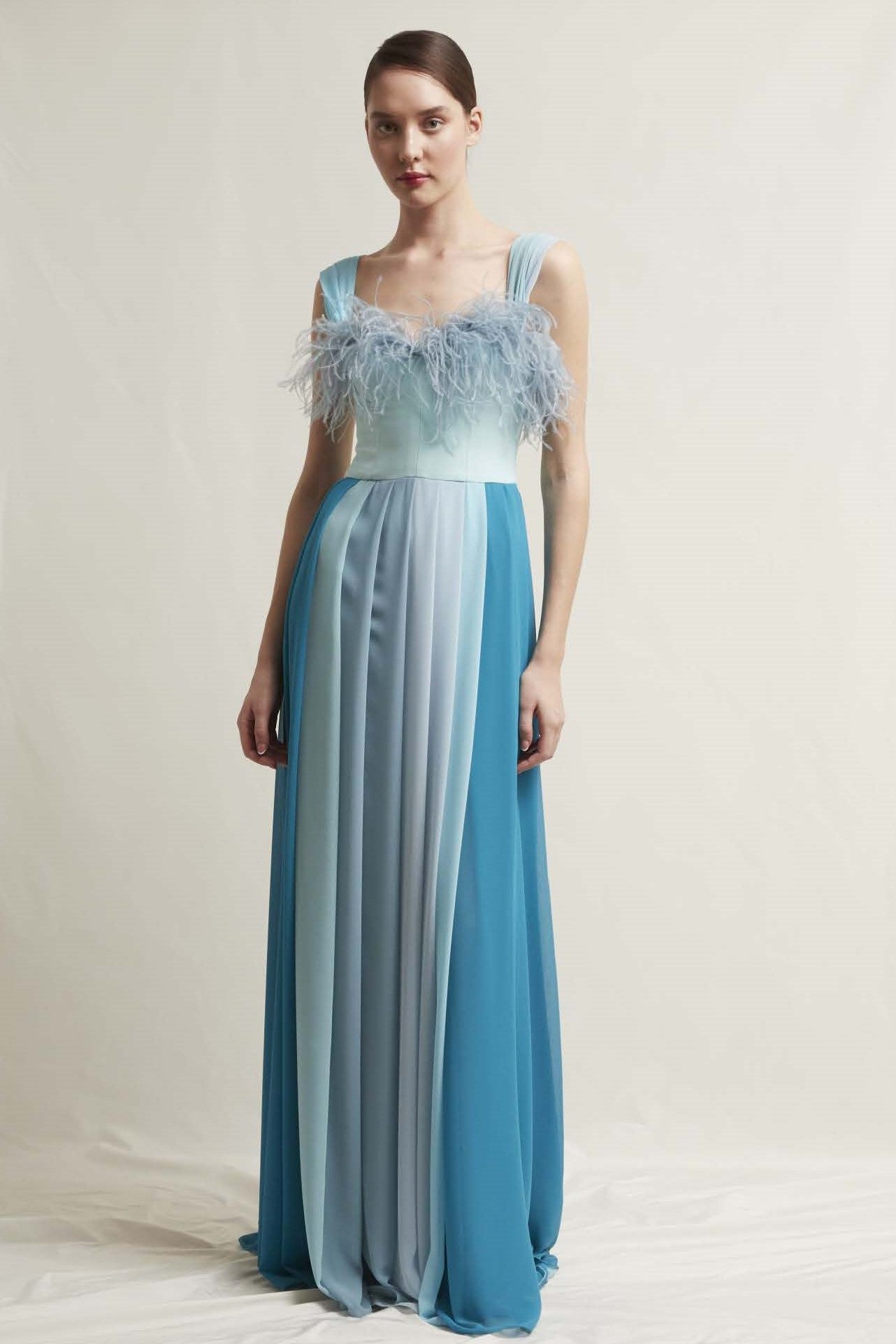 Gioia Sleeveless Georgette Gown