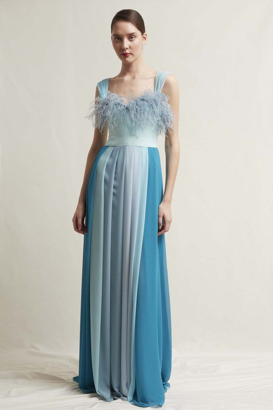 Gioia Sleeveless Georgette Gown