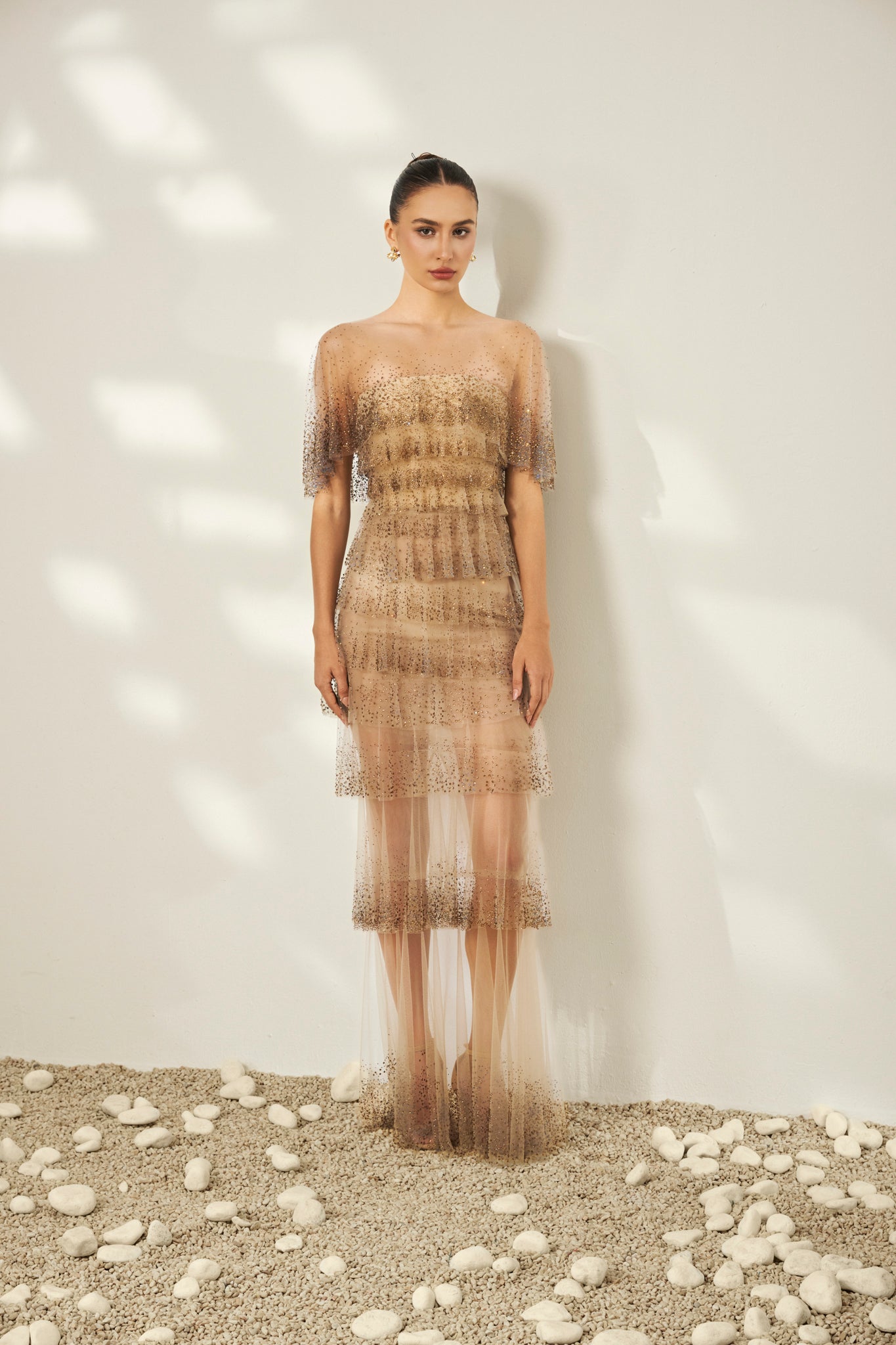Amelia Layered Tulle Gown