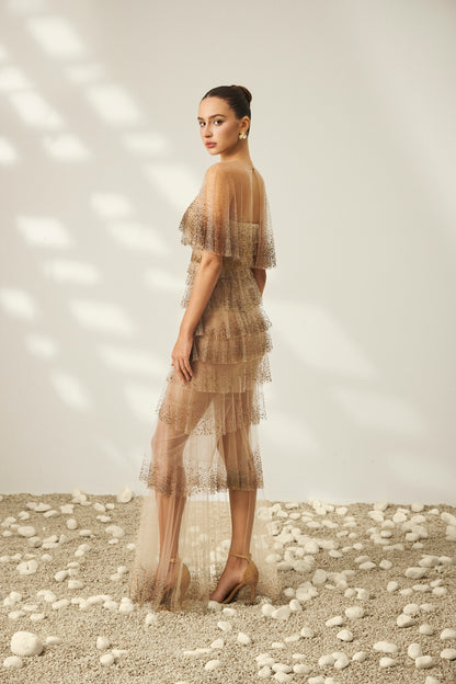 Amelia Layered Tulle Gown