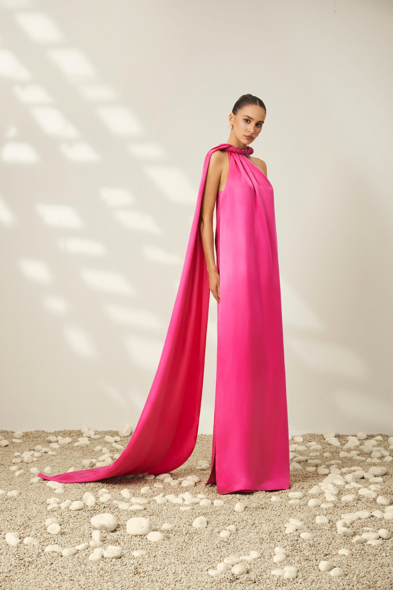 Luminous Halter Gown