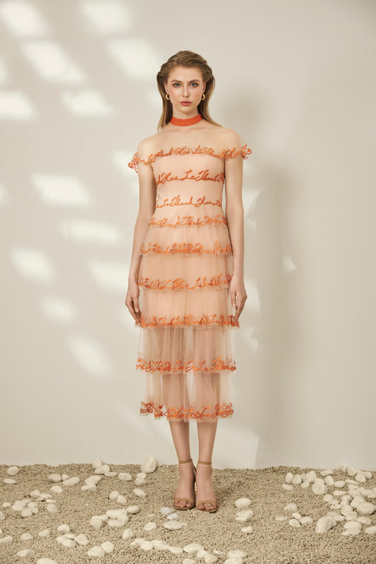 Luxe Ruffles Midi Dress