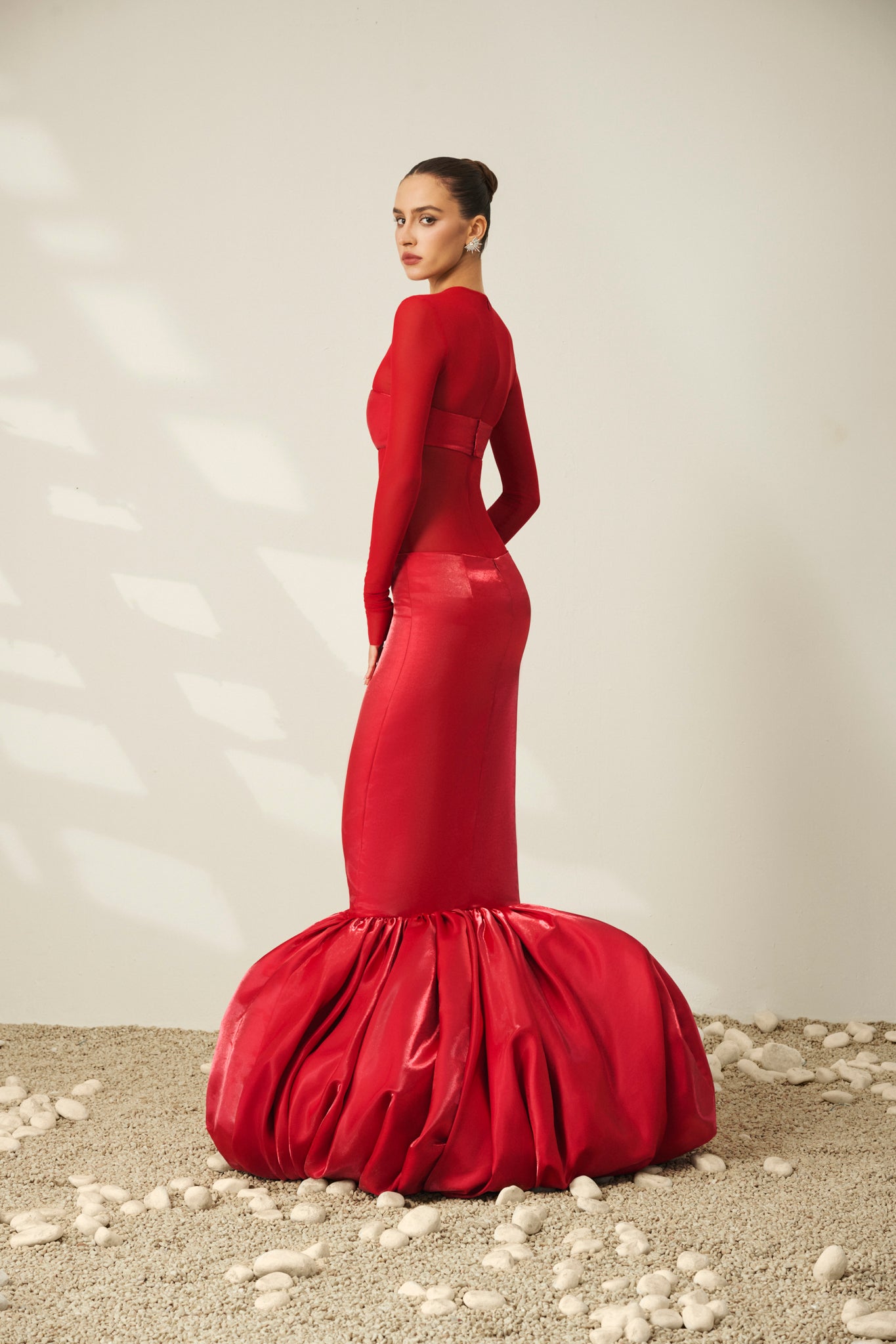Crimson Mermaid Gown