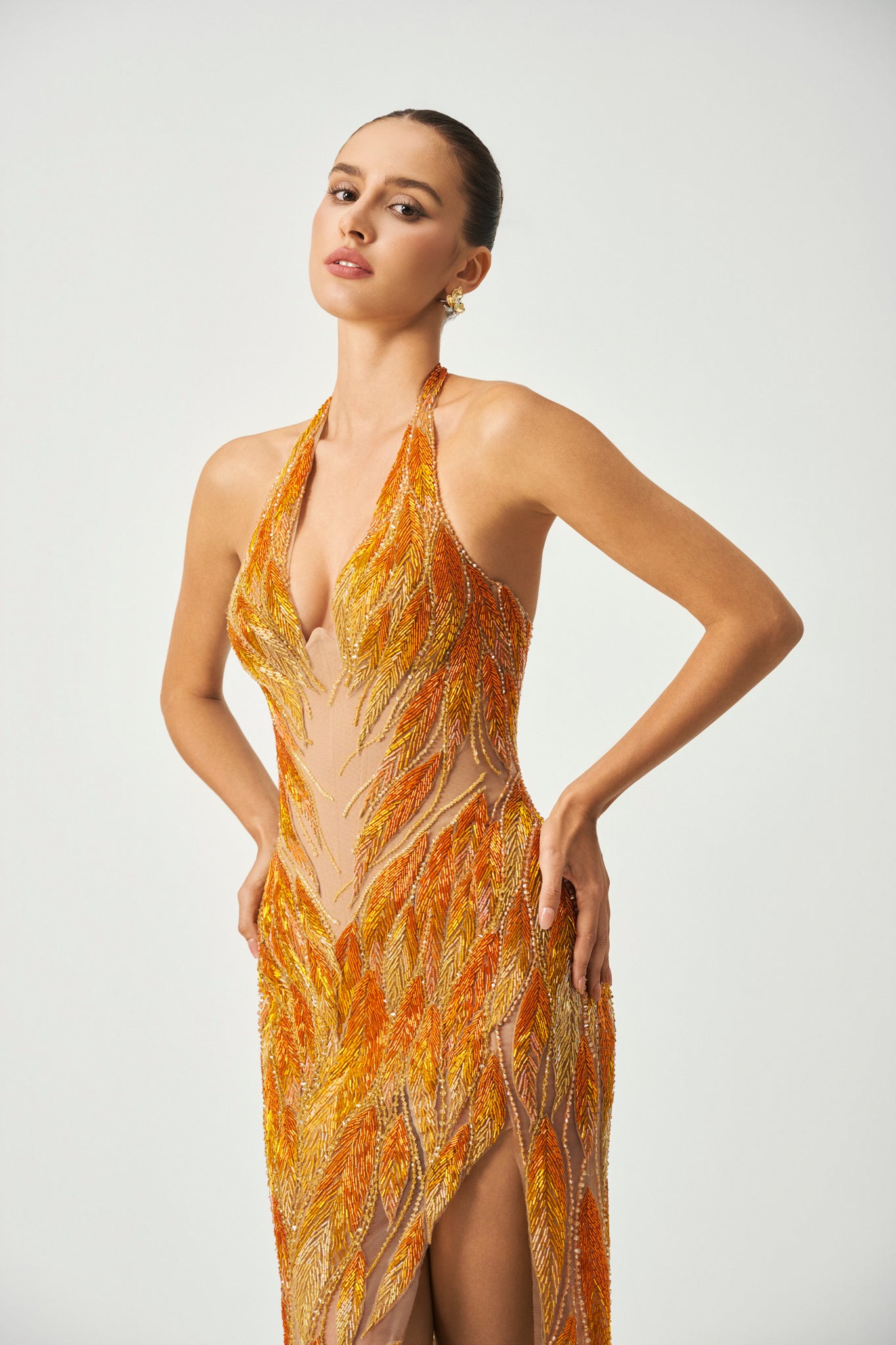 Camellia Halter Gown