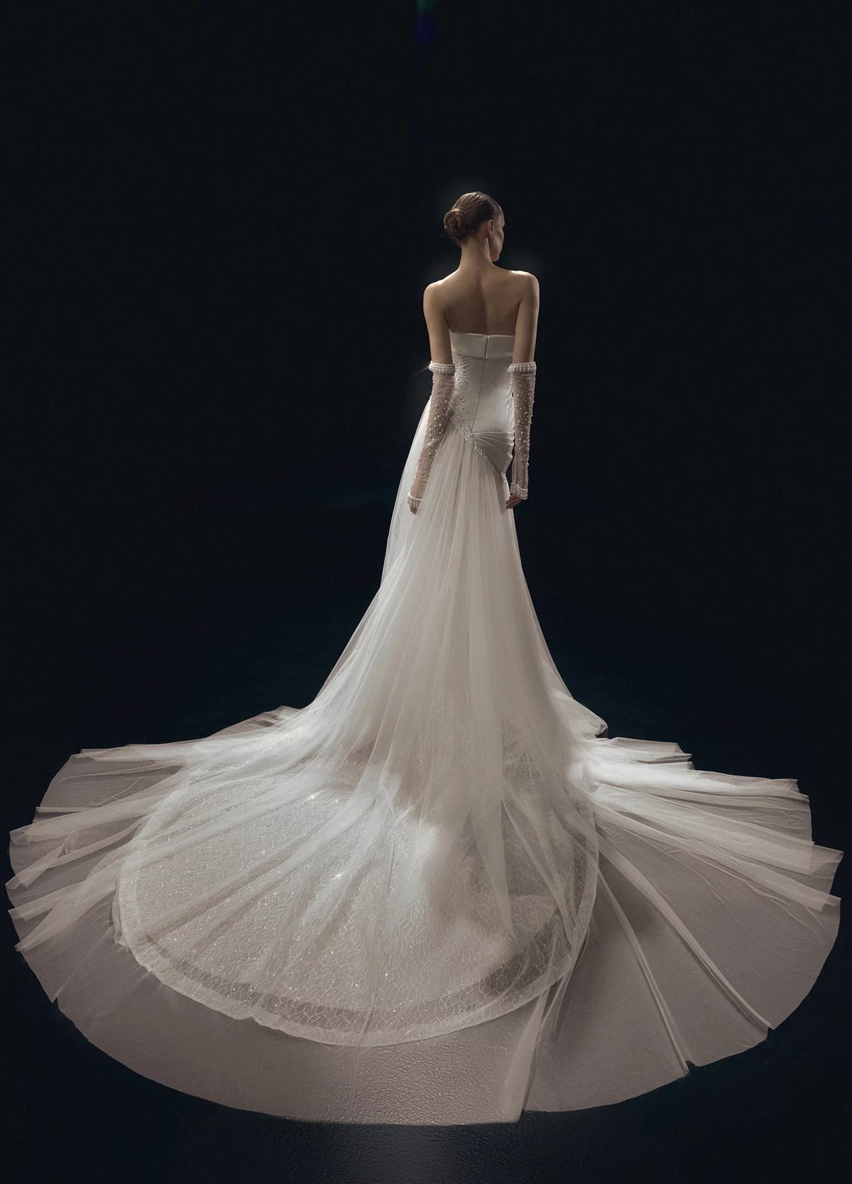 Strapless Embellished Gown