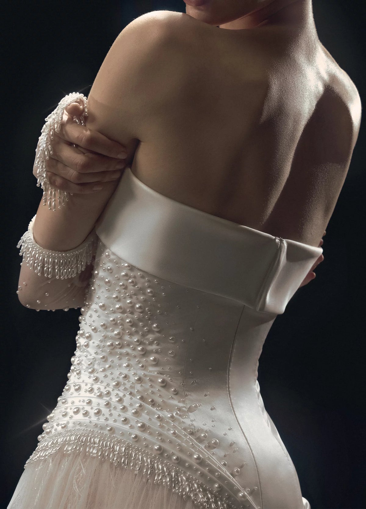 Strapless Embellished Gown