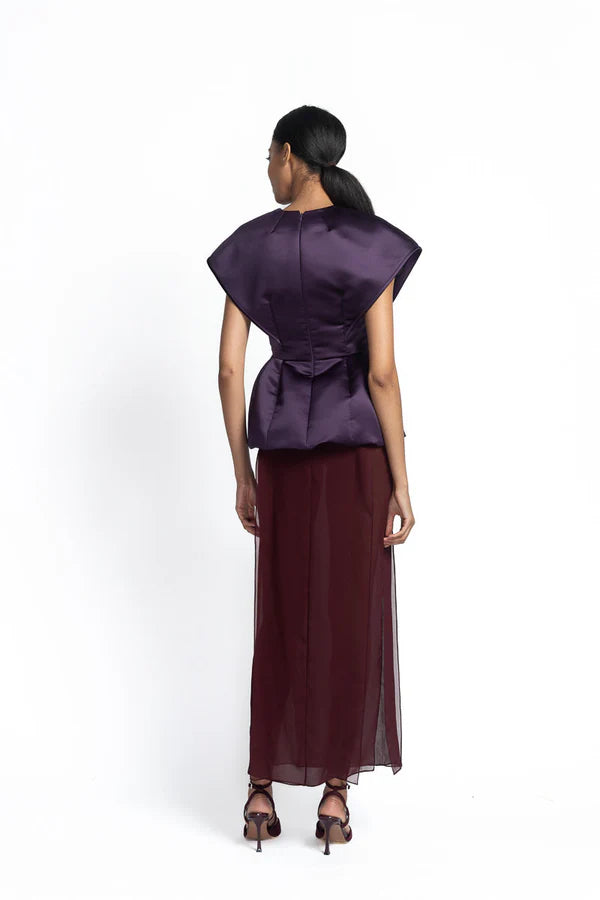 Amethyst Peplum Top