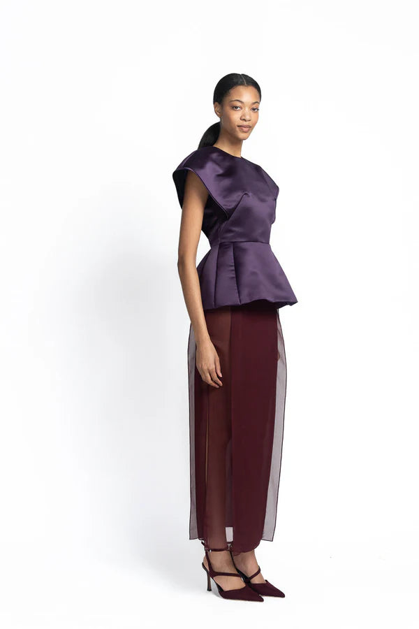 Amethyst Peplum Top