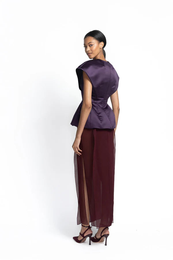 Amethyst Peplum Top