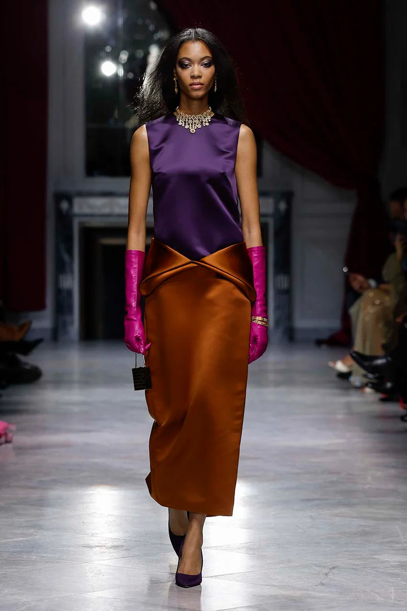 Amethyst and Copper Dress