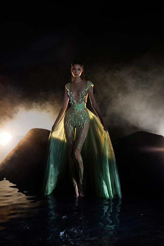Jumpsuit With Overskirt