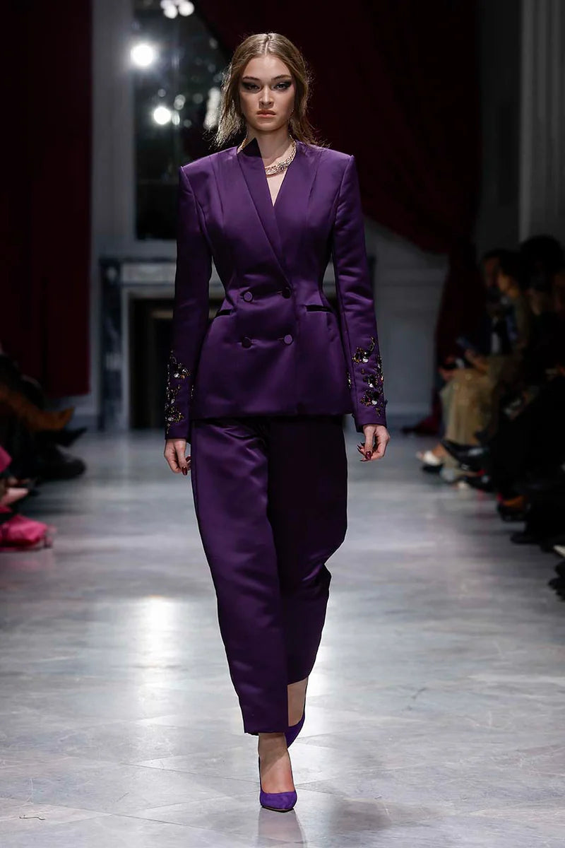 Amethyst Double Duchess Trousers