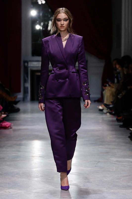 Amethyst Double Duchess Trousers