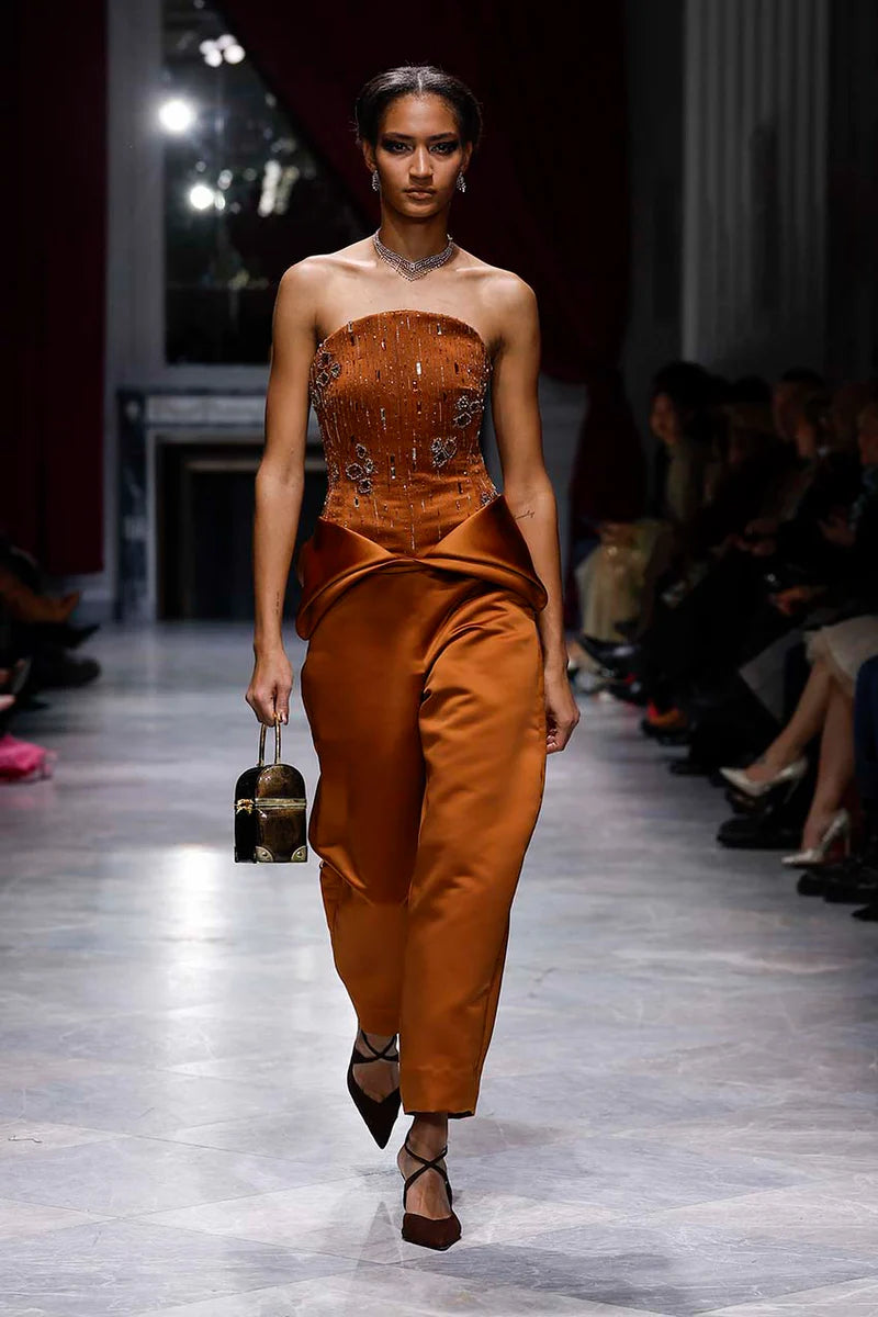Copper Double Duchess Trousers