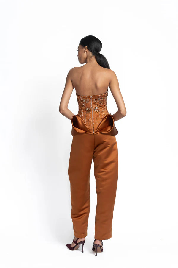 Copper Double Duchess Trousers