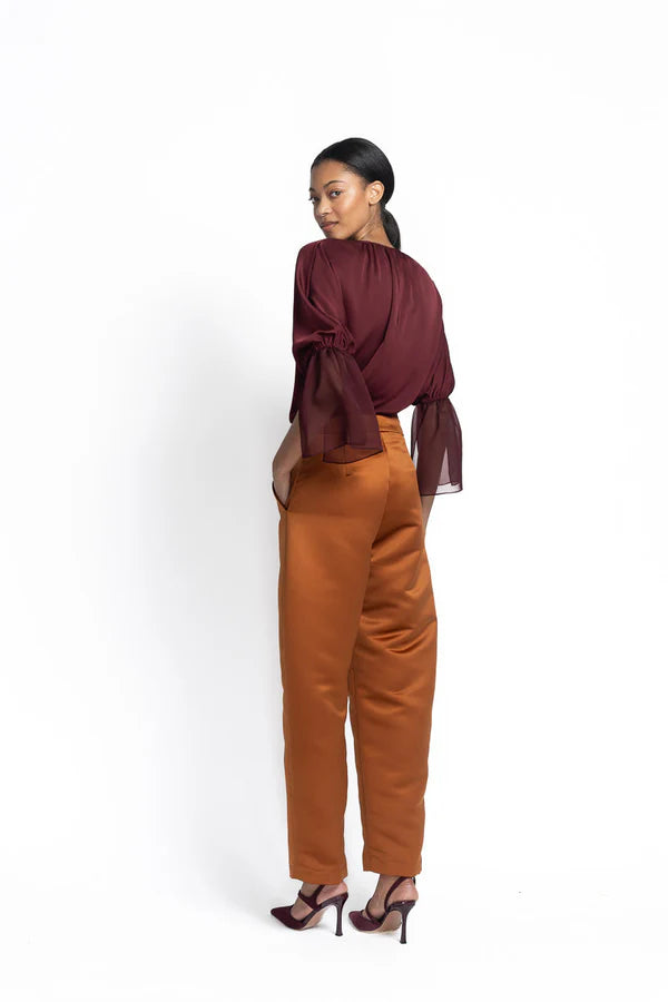 Copper Double Duchess Trousers