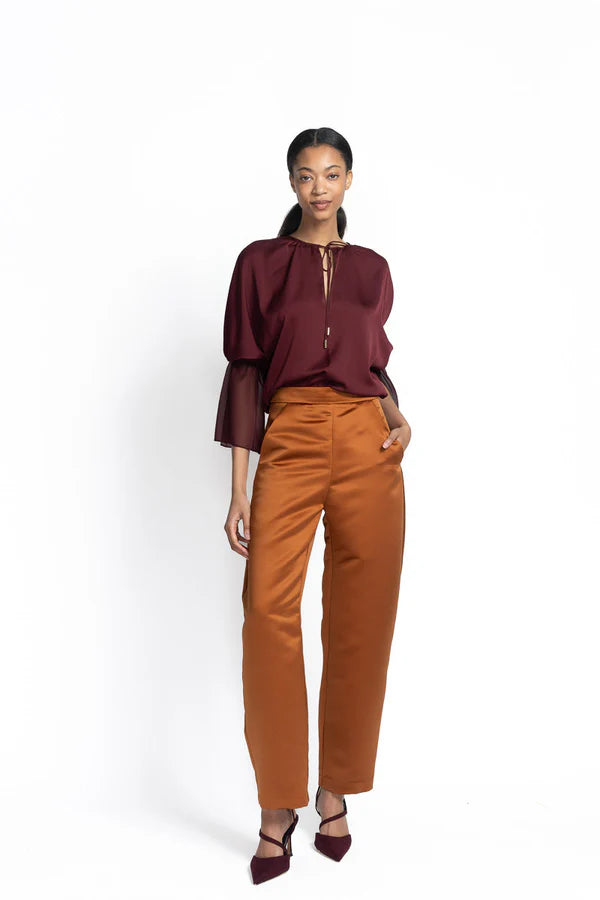 Copper Double Duchess Trousers