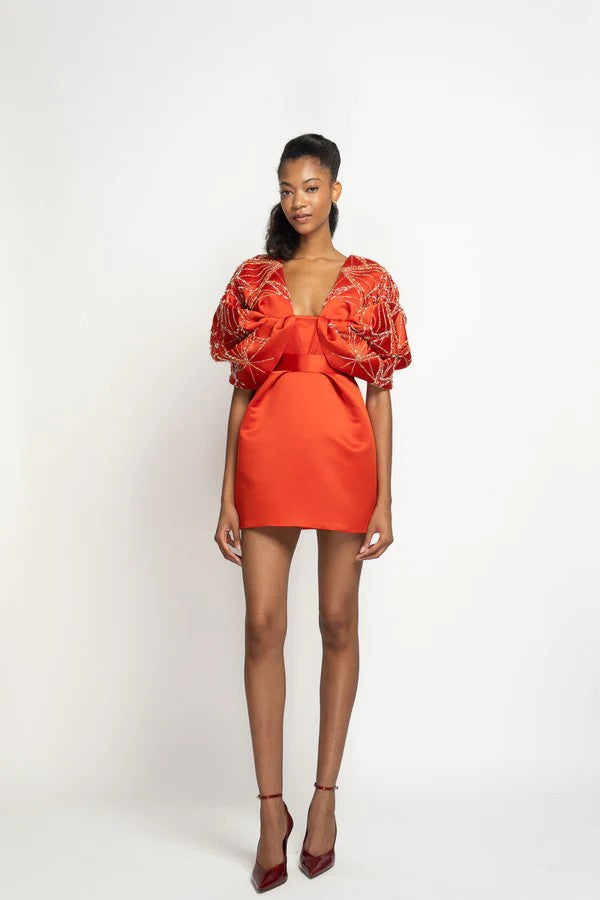 Sindoor Satin Mini Dress