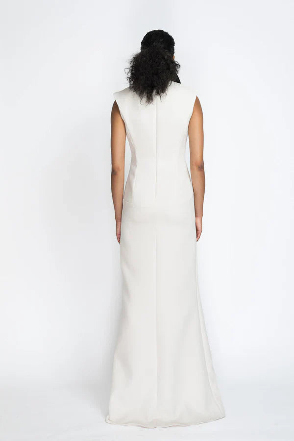 Ivory Cady Tuxedo Gown