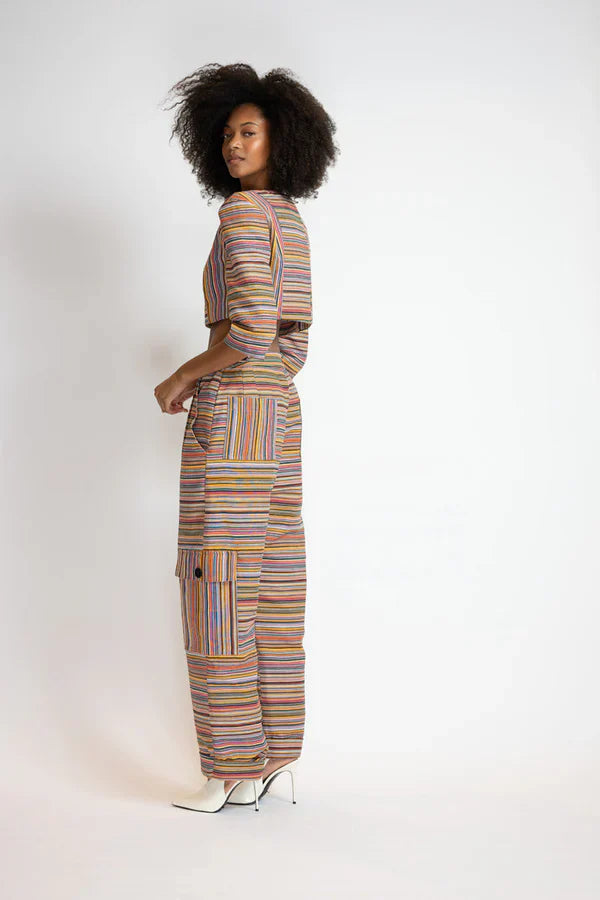 Mashru Jacquard Cargo Trousers