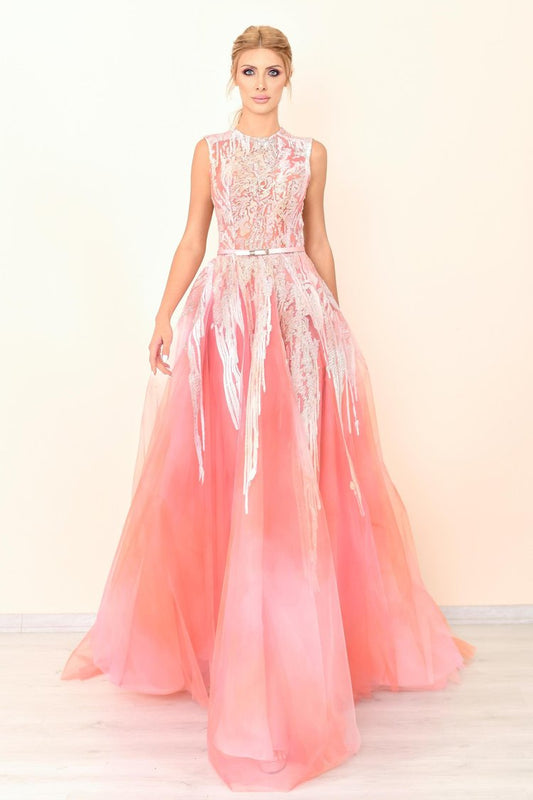 A-Line Sleeveless Gown