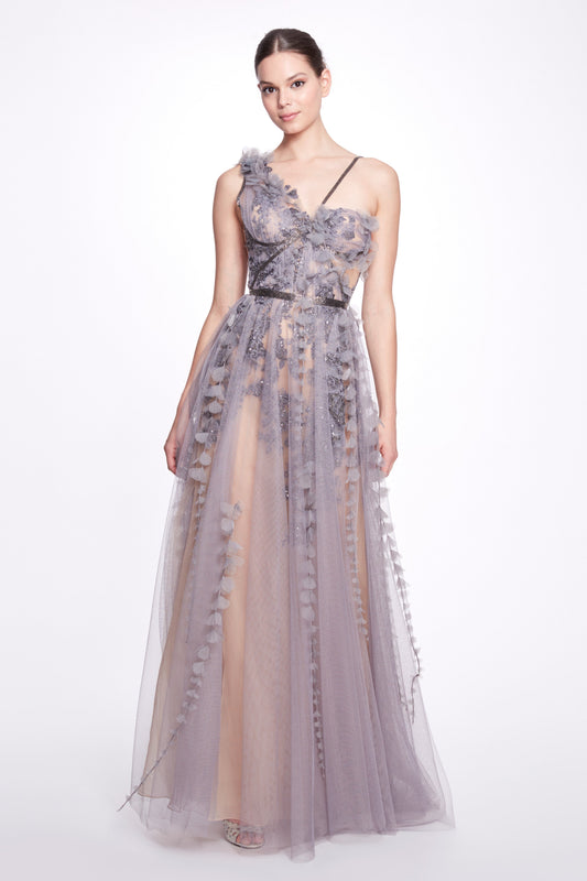 Tulle Grecian Gown