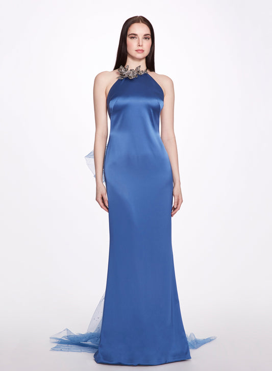 Halter Column Gown