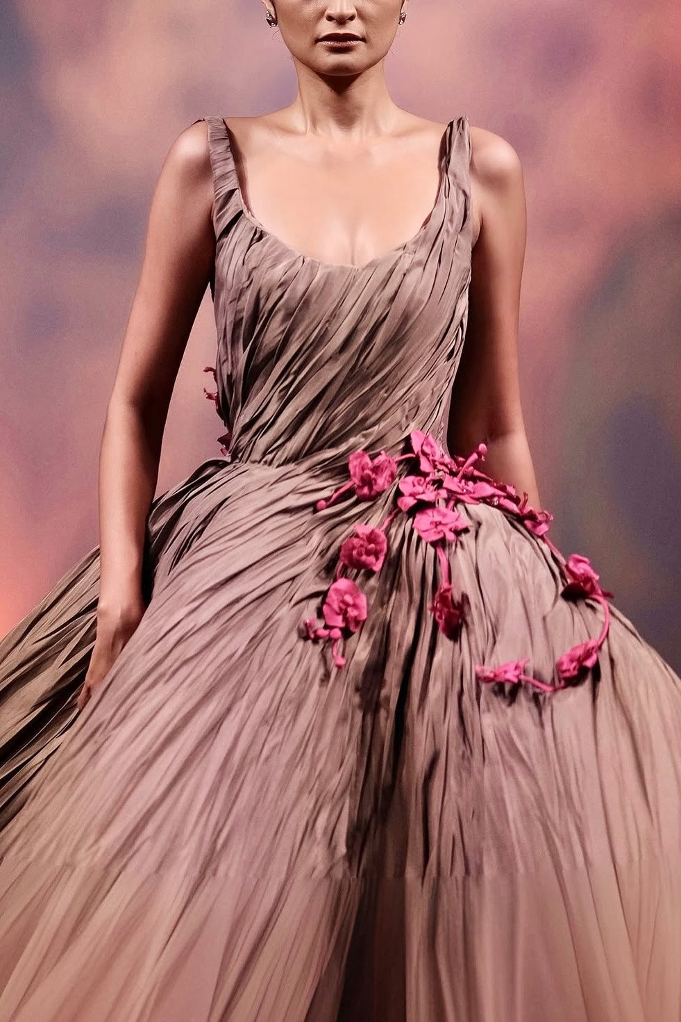 Voluminous Midi Dress