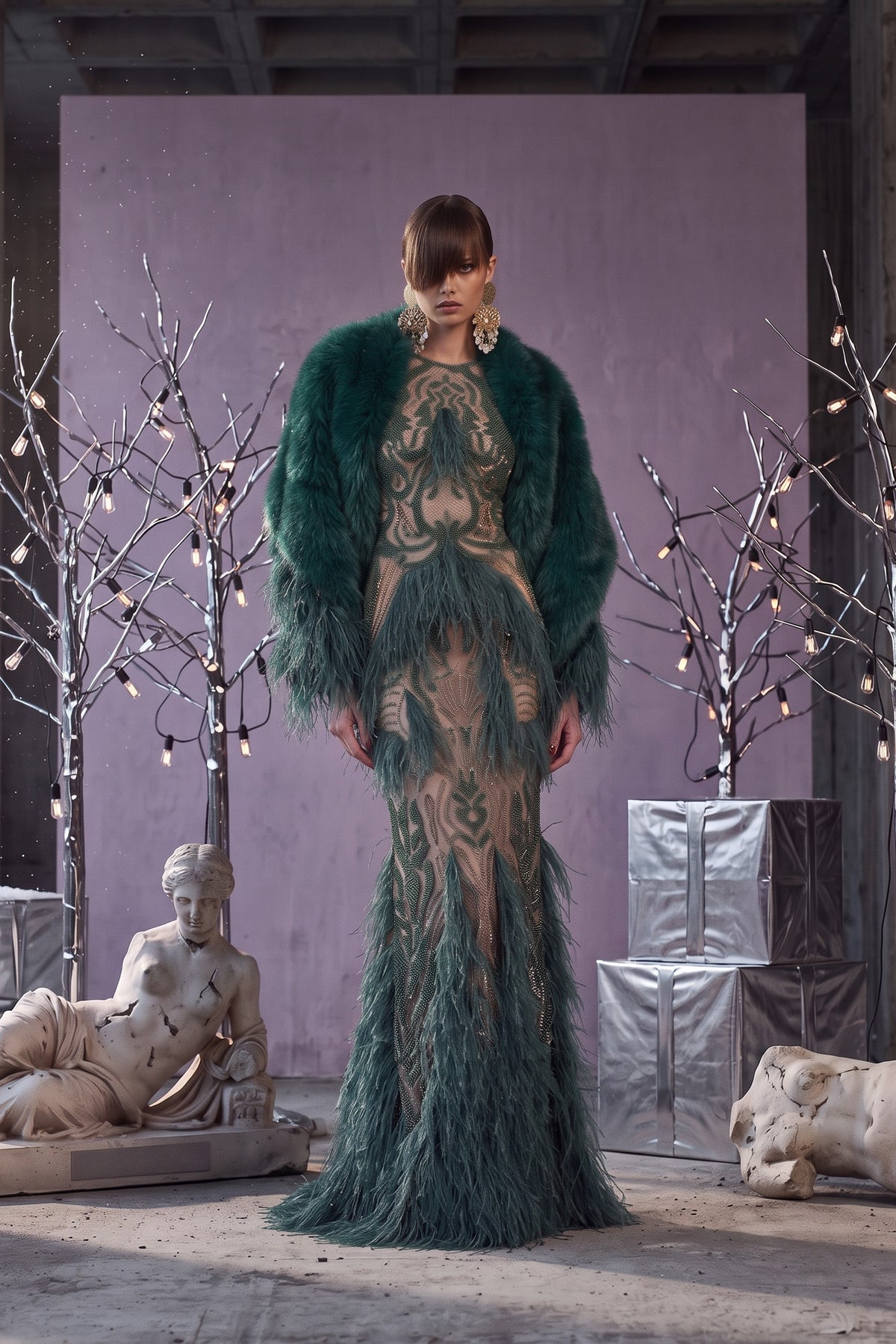 Illusion Gown with Jacket