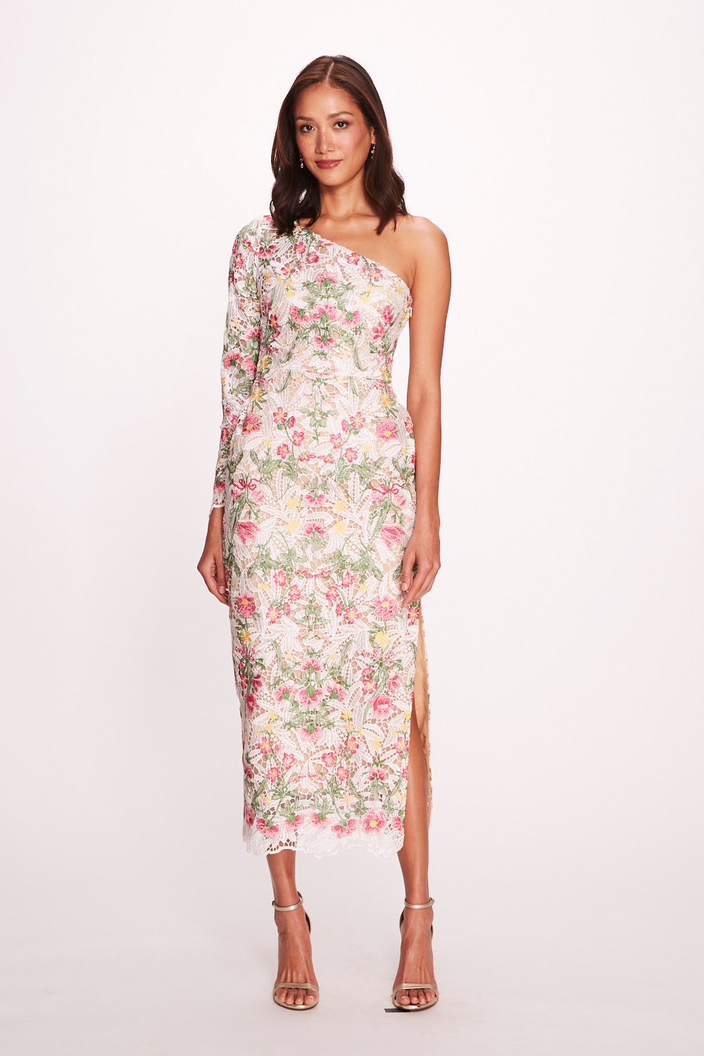 One-Shoulder Midi-Dress