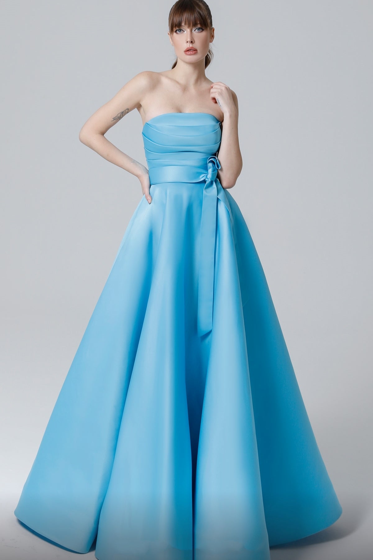 Bow Waist Ball Gown