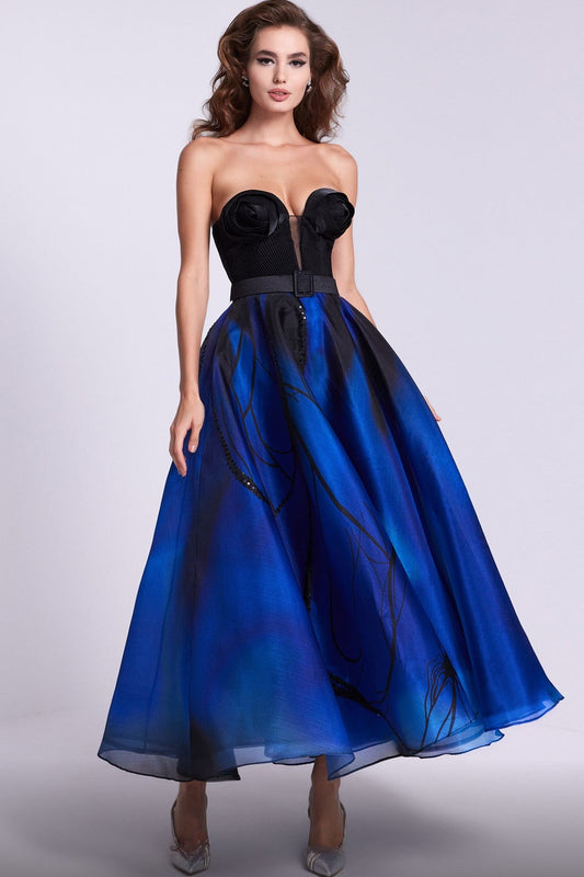 Sweetheart A-line Midi Dress