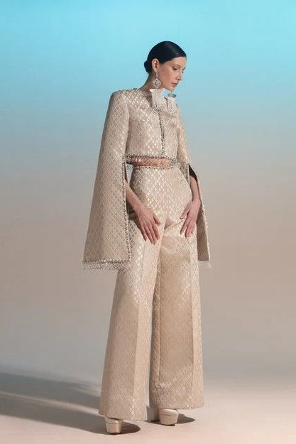 Cropped Jacket and Pant Set