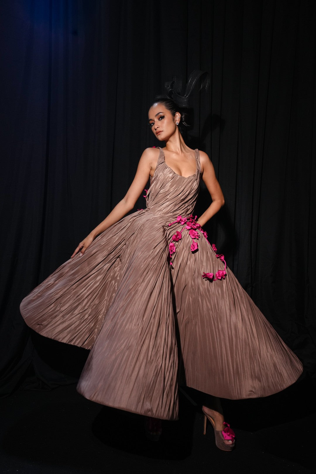 Voluminous Midi Dress