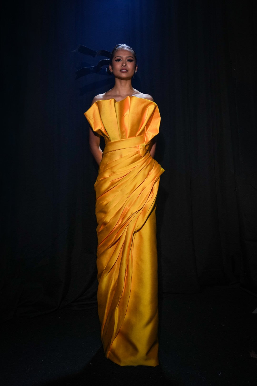 Strapless Ruched Gown